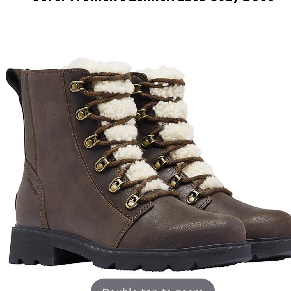 New No Box Sorel Women's Lennox Lace Cozy Boot size 6 box 1